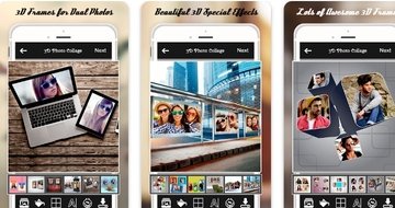 You will be able to create 3D collage photos with 3D photo collage maker app 