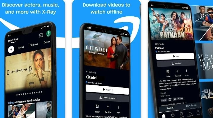 Amazon prime video si the Best movie streaming apps in India