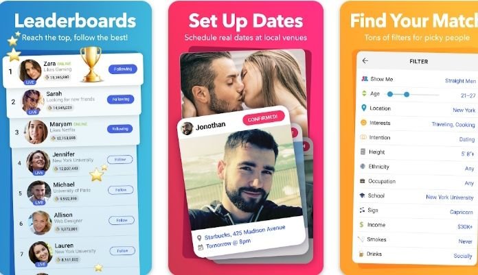 By Clover finding your match you can set up your meet up 