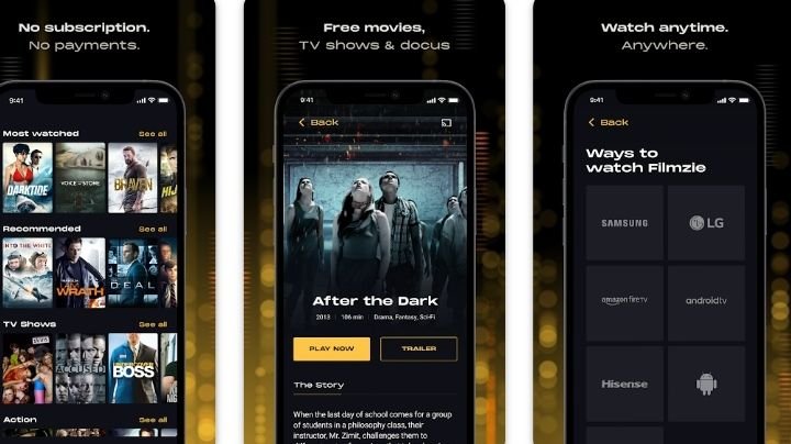 Filmize is the app in which you can watch free Movie Apps For iPhone in HD quality 