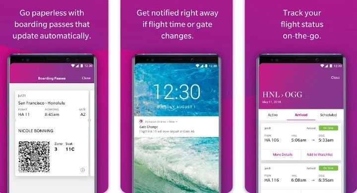 Hawaiian Airlines can be the best app for booking the flight 