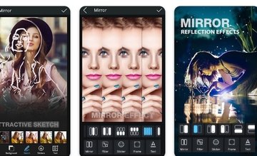 Which the help of mirror photo editor after combining photos you can make video 