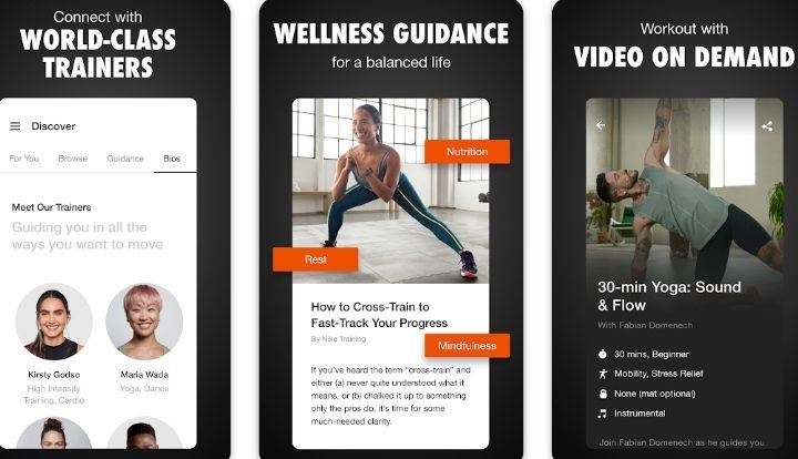 Nike Training Club is Best Fitness App With Rewards India. You can get video, wellness guidance & trainers.