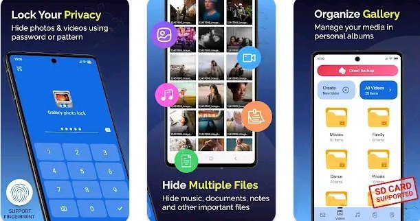 With Photo Lock App you can protect your privacy and organize gallery 