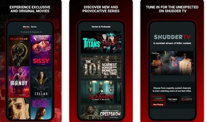 Shudder app is helpful for those who fond of watching horror movies 