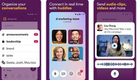 With Slack app you can message anyone you want in free 