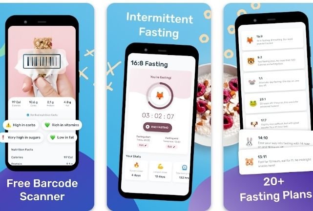 WithYAZIO app you get to track your food and also you get here intermittent fasting 