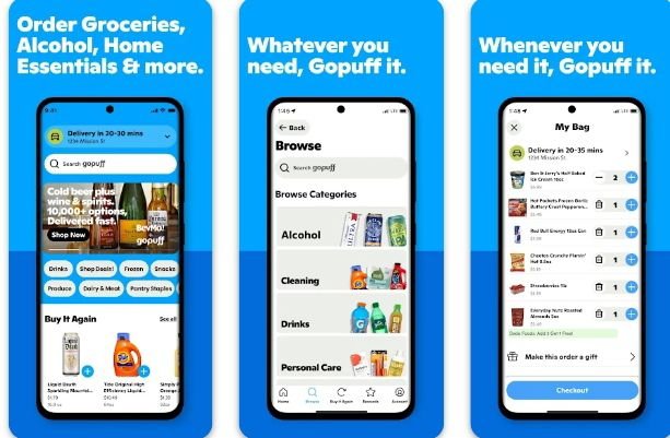 With the help of gopuff the things you have ordered you can get them in few minutes 